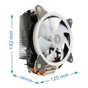 GEMBIRD CPU cooling fan Huracan ARGB X130 12cm 150 W multicolor LED 4 pin