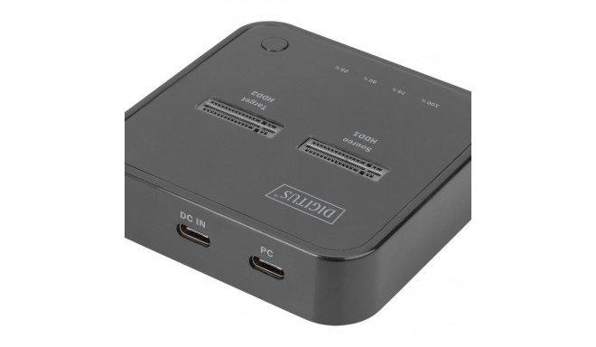 DIGITUS NVMe kloonimisjaam USB3.1 Gen2 tüüp-C NVMe M.2 SSD korpus