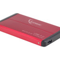 GEMBIRD EE2-U3S-2-R HDD/SSD enclosure Gembird for 2.5 SATA - USB 3.0, Aluminium, Red