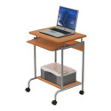 TECHLY 305694 Techly Compact computer desk 600x450 with sliding keyboard tray beech/silver