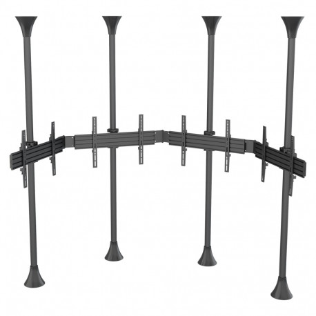 MULTIBRACKETS Pro Series Curved Screen Rail Joiner Rail Extension for Pro Series 1 steel black