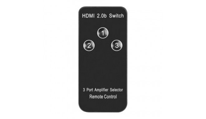 LANBERG switch video 3-port HDMI black + micro USB port