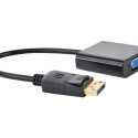 GEMBIRD A-DPM-VGAF-02 Gembird adapter displayport 1.1->VGA, kaablil, must