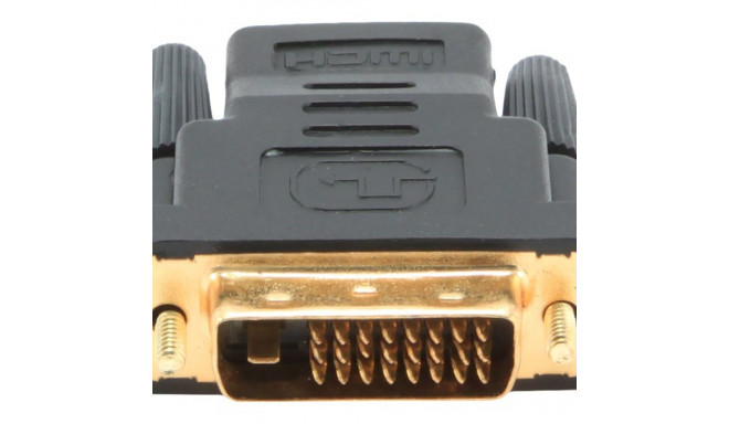 GEMBIRD adapter HDMI(F)->DVI(M), A-HDMI-DVI-2, pozlacane koncówki