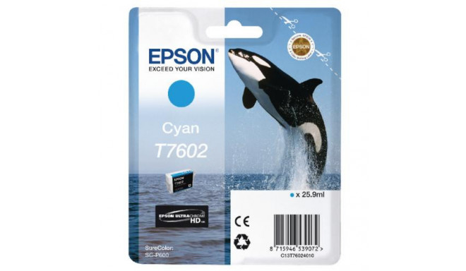Epson tint SureColor SC-P600 25.9ml, tsüaan
