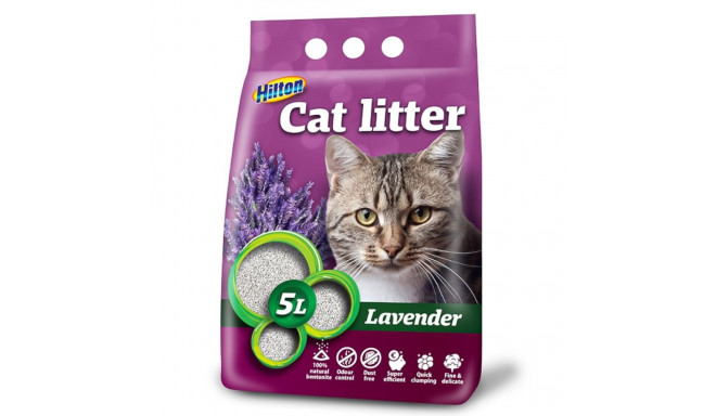 HILTON bentonite lavender clumping cat litter - 5 l