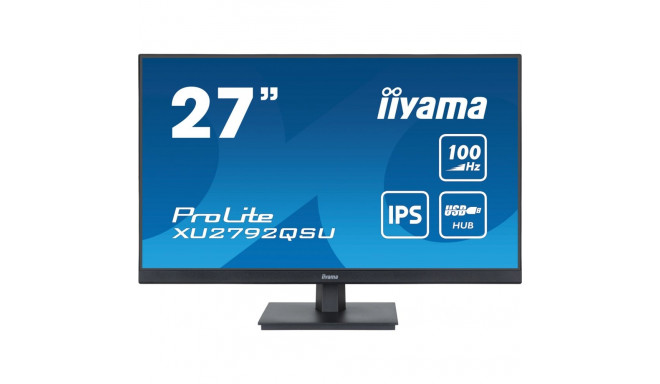 Iiyama monitor 27" 2560x1440 27iW WQHD IPS HDMI DP LS