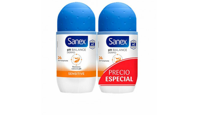 Roll-On Deodorant Sanex Sensitive 2 x 50 ml