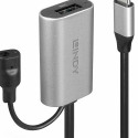 USB-C-kaabel LINDY 43270 Must Hõbedane 5 m