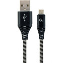 USB-kaabel-mikro USB GEMBIRD CC-USB2B-AMMBM-2M-BW Must 2 m