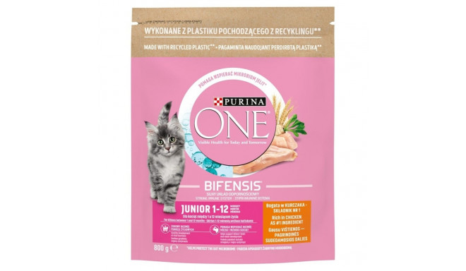 Корм для котов Purina One Bifensis Junior Курица 800 g