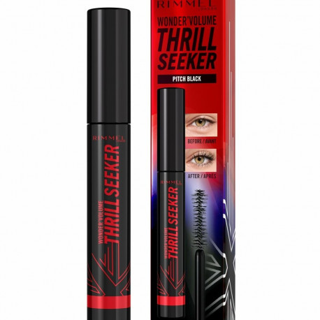 Ripsmetušš Rimmel London Volume Thrill Seeker Nº 004 Pitch Black Nº 004-Pitch Black 8 ml