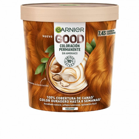 Permanent Colour Garnier Good Nº 7.43 Cobrizo Cúrcuma 217 ml