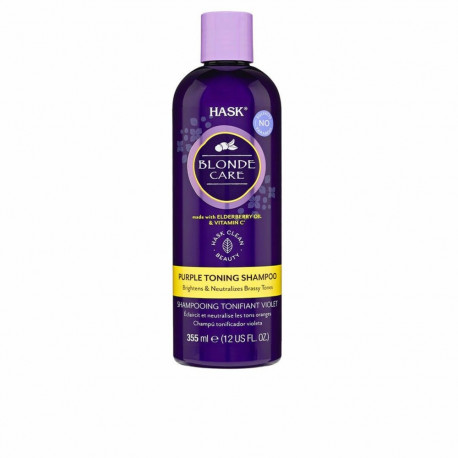 Värvi Neutraliseeriv Šampoon HASK Blonde Care 355 ml