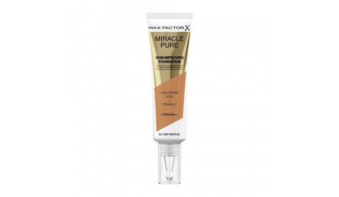 Основа-крем для макияжа Max Factor Miracle Pure Nº 82 Deep bronze Spf 30 30 ml