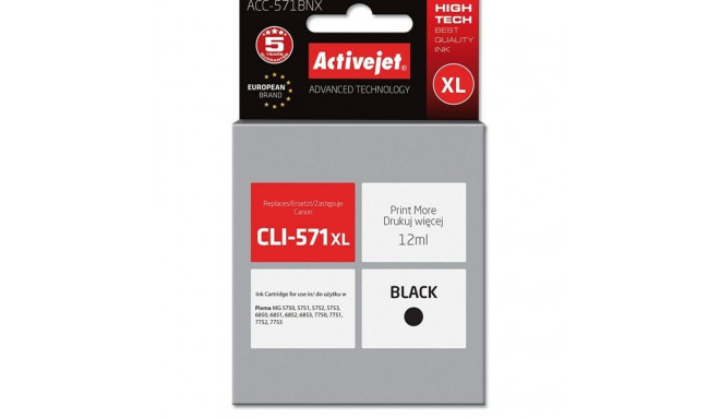 Originaalne Tindikassett Activejet ACC-571BNX Must