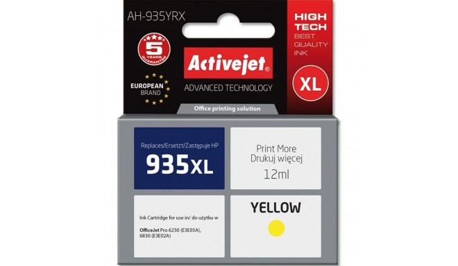 Originaalne Tindikassett Activejet AH-935YRX Kollane