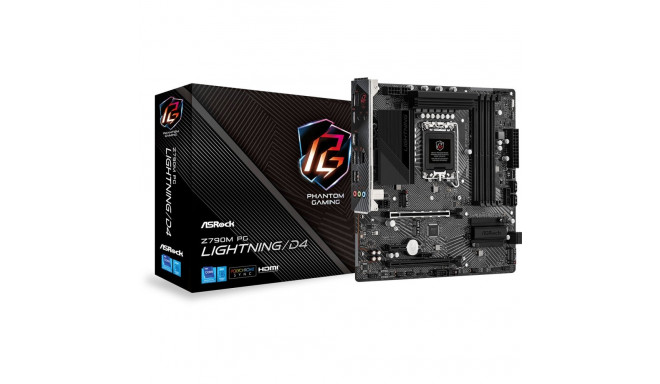 ASRock emaplaat Z790M PG Lightning/D4 Intel LGA 1700