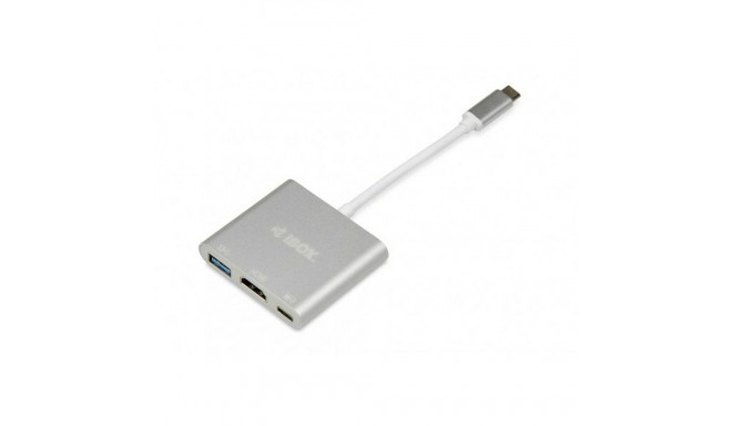 USB-jaotur Ibox IUH3CFT1 Valge Hõbedane