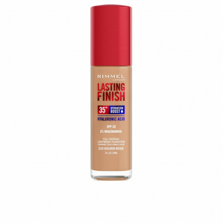 Crème Make-up Base Rimmel London Lasting Finish Nº 210 Golden Beige Nº 210-Golden Beige Spf 20 30 ml