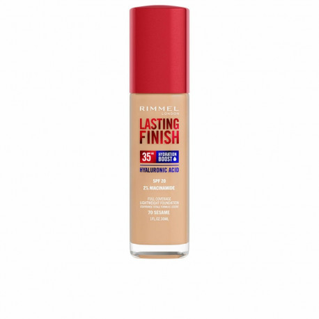 Crème Make-up Base Rimmel London Lasting Finish Nº 070 Sesame Nº 070-Sesame Spf 20 30 ml