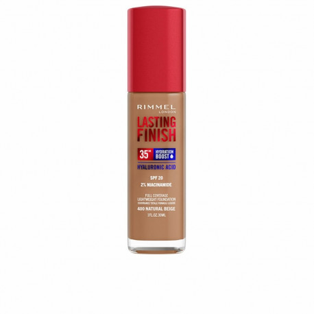Liquid Make Up Base Rimmel London Lasting Finish Nº 400 Natural Beige Nº 400-Natural Beige Spf 20 30