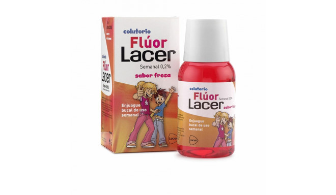 Mouthwash Lacer Flúor Junior fluoride Strawberry 100 ml