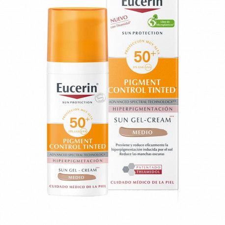 Facial Sun Cream Eucerin Sun Protection Medium Spf 50 Spf 50+ 50 ml