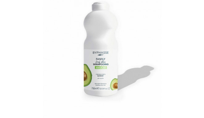 Toitev šampoon Byphasse Family Fresh Delice Kuivad juuksed Avokaado (750 ml)