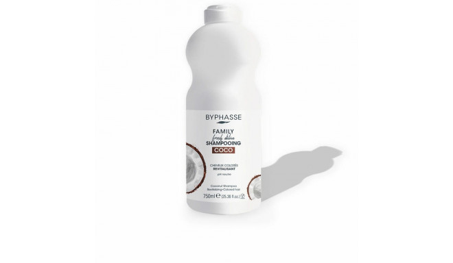 Elustav šampoon Byphasse Family Fresh Delice Kookos Värvitud juuksed (750 ml)
