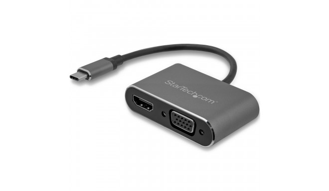 USB C to VGA/HDMI Adapter Startech CDP2HDVGA            Black