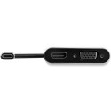 Адаптер USB C — VGA/HDMI Startech CDP2HDVGA            Чёрный