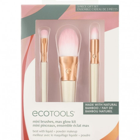 Komplekt meigi pintsleid Ecotools Ready Glow Limiteeritud väljaanne 3 Tükid, osad