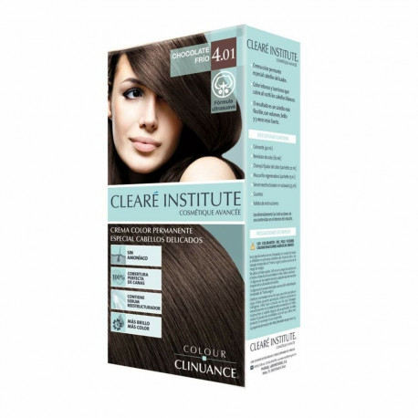 Püsivärvikreem Clearé Institute Colour Clinuance Nº 4.01-chocolate frio