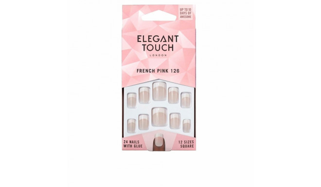 False nails Elegant Touch French S (24 uds)