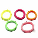 Hair ties Inca   Multicolour Stone (5 Pieces)