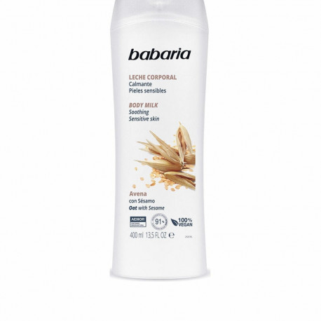 Ķermeņa losjons Babaria Avena Jūtīga āda Auzu Pārslas 400 ml