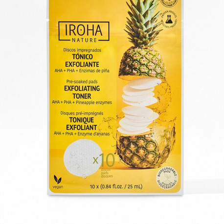 Näopuhastaja Iroha Exfoliating Toner (10 Ühikut)