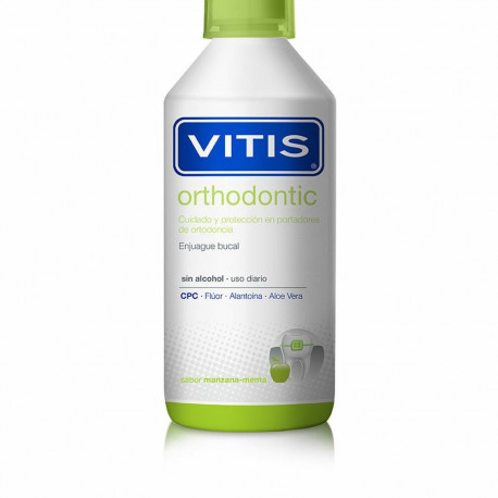Mouthwash Vitis Orthodontic Mint Apple 1 L