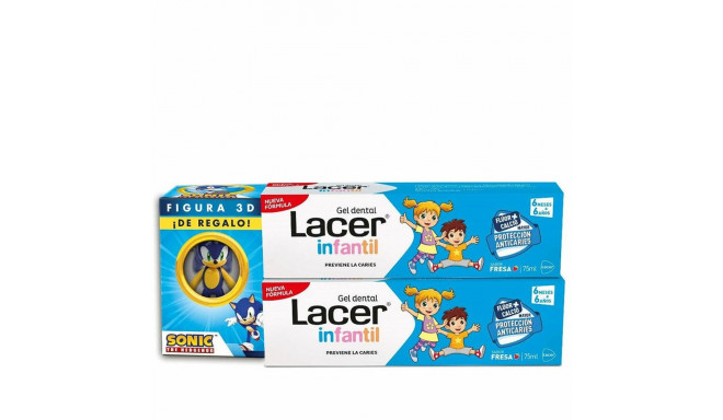 Зубная паста Lacer Infantil 75 ml Клубника 2 штук