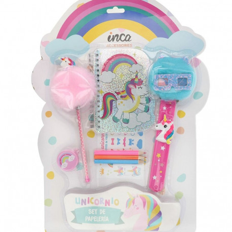 Kontoritarvete Komplekt Inca   Ükssarvik (8 Tükid, osad)