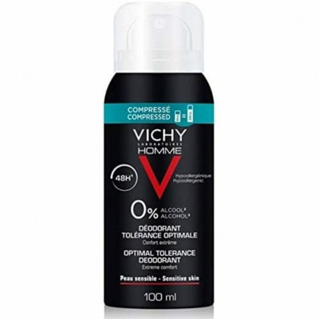 Pihustav deodorant Vichy Tolérance Optimale Mehed Alkoholivaba 48 tundi Täiskasvanute unisex (100 ml