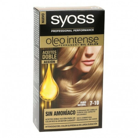 Püsivärv Syoss Olio Intense Naturaalne Hele Nº 7,10 Plaatinablond Nº 7.10-Rubio Natural
