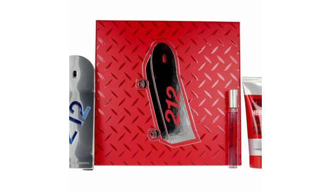 Men's Perfume Set Carolina Herrera 212 Men Heroes 3 Pieces