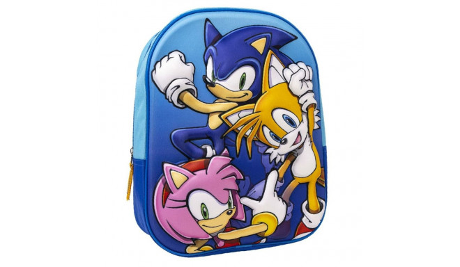 3D-kooliseljakott Sonic 25 x 31 x 9 cm Sinine