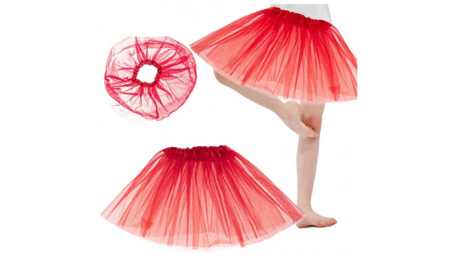 Tulle tutu seelik kostüüm punane