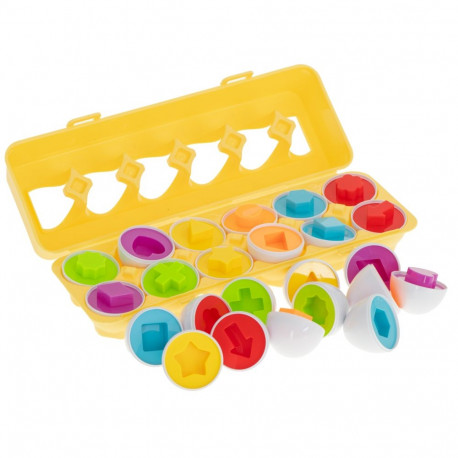 Hariduslik pusle sorteerija mängu muna kujundeid 12tk