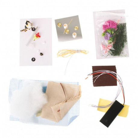 Retro mudel puidust nukumaja DIY 3013