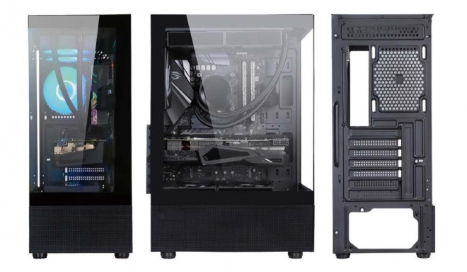 Case|GOLDEN TIGER|Raider DK-6|MidiTower|Case product features Transparent panel|Not included|Colour 