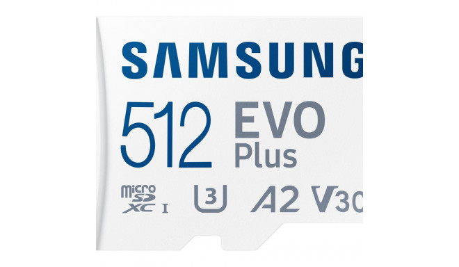 Samsung mälukaart microSDXC 512GB Evo Plus Class 10 130MB/s